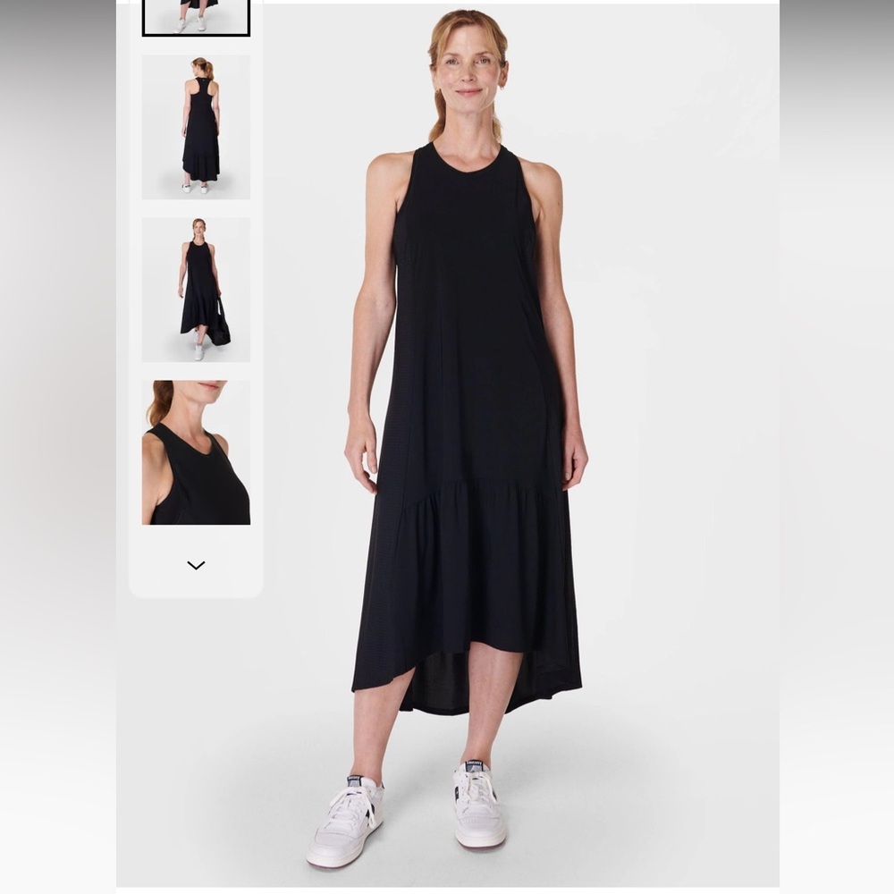 Sweaty Betty Black Explorer Ace Midi Dress